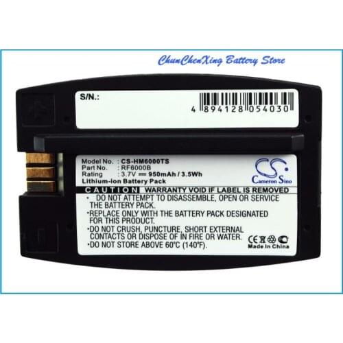 Cameron Sino 950mAh Battery RF6000B for HME Com6000, HS400, HS500, HS6000, RFT, SYS6000, SYS6100, Wireless IQ