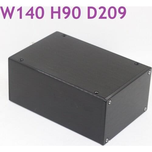 Size W140 H90 D290 All Aluminum Chassis Isolated Power Amplifier Supply DIY Box BZ1409P Rear Preamp Amp Headphone Case