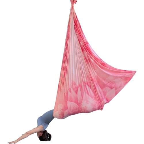 High Quality Lotus Fairy Aerial Yoga Hammock 6Meter/6.5Yards 100% Nylon Yoga Fabric By Dance Yoga exercise