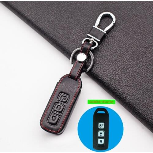 Motorcycle Leather Keyboard Case Cover for Honda N Nbox Plust Box Personalized NO Wagon N 3 Buttons Smart Key Case