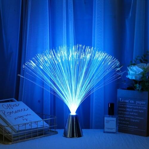 Colorful LED Optic Fiber Light Festival Atmosphere Night Lamp Valentine Decor Party Valentine Wedding Home Decoration