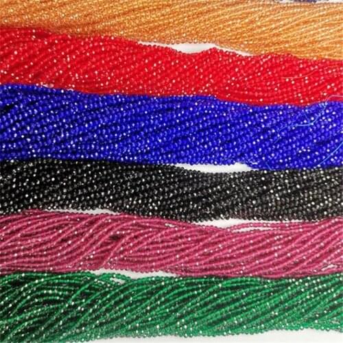 Small Faceted Zircon Beads 2mm 3mm 4mm Loose Zircon Quartz Crystal Beads for Jewelry Making DIY Necklace Bracelet Accessories