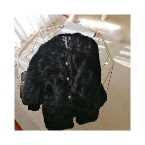 2020 New Style High-end Fashion Women Faux Fur Coat S102