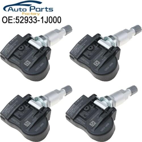 4PCS 52933-1J000 529331J000 New TPMS Tire Pressure Monitoring Sensor For Kia Optima Hyundai i20 Sorento ix20 Venga 433MHZ