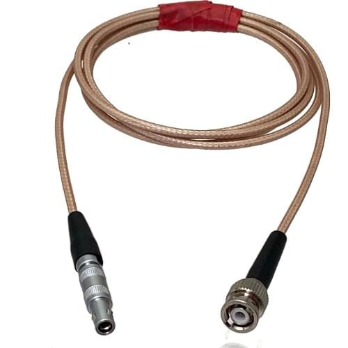 RG316 Cable Equality Mini BNC Q6 Male to FFA.00S C5 1Pin Connector for Ultrasonic Equipment Flaw Detector 3FT~10M