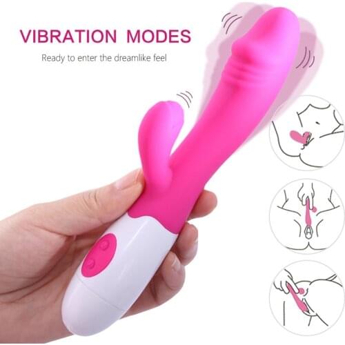 Sex toys for women G Spot Vibrator Dildo Dual Vibration Silicone Masturbator Female Vagina strong Stimulation Clitoris Massage