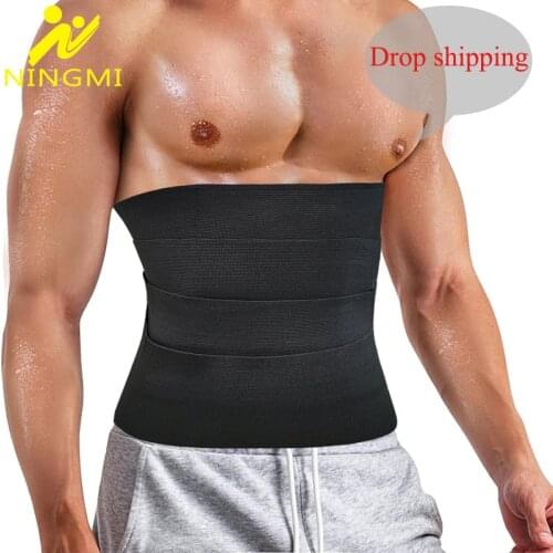 NINGMI Waist Trainer Shapewear Belt Man Slimming Waist Belt Tummy Slim Shapewear Waist Cincher Strap Plus Size for Drop Shipping