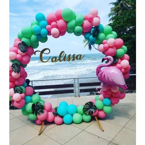 178pcs Rose Red Green Lake Blue Latex Balloon Garland Arch Hawaii Party Decoration Flamingo Themed Summer Water Party Supplies