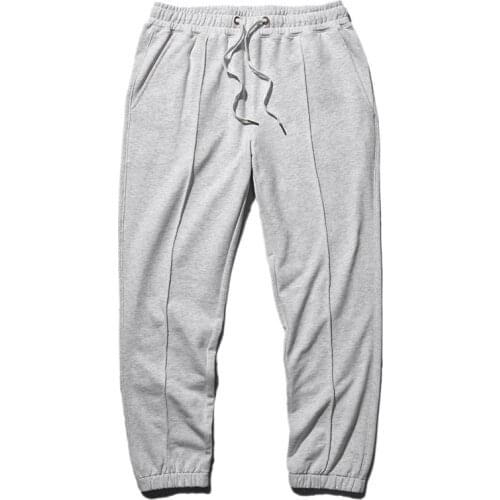 Japanese Harajuku Drawstring Sweatpants for Men and Women Urban Streetwear High Waist Cotton Black Grey Joggers Pants Plus Size