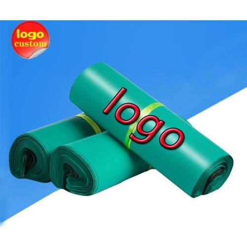 Green Poly Mailer Express Bag Envelope Plastic Shipping Self Adhesive Delivery Packing Clothing Post Courier Custom Logo