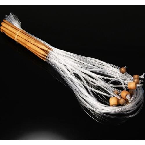 12pcs New Long Crochet Hooks Knitting Needles Bamboo Flexible Afghan Tunisian Carpet Crochet Hook Needles At Random 120cm