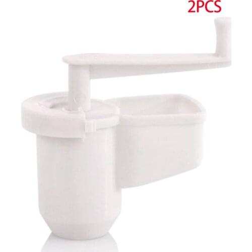 2 Pieces Multifunctional Garlic Ginger Crusher Grinder Manual Press Rotate Kitchen Gadget Tools Accessory Home Supplies