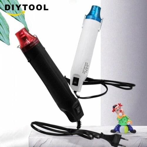 220V DIY Using Heat Gun Electric Power tool hot air 300W with supporting seat Shrink Plastic DIY tool color термоусадка