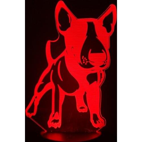 3D Lamp Mankinds best friends Dog Light for Kids Room 7/16 Color Changing USB Nightlight Children Gift battery Led Night Light