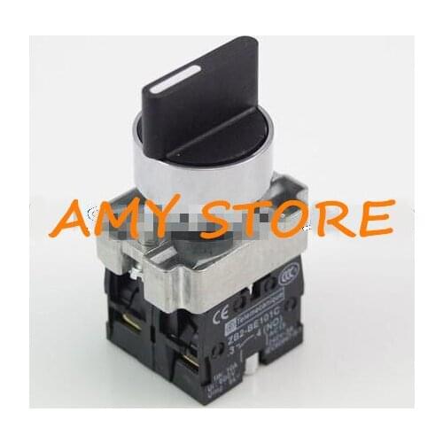 4PCS 3 Position 2NO Momentary Rotary Select Selector Switch XB2BD53C 400V 6A 22mm Mounting Hole
