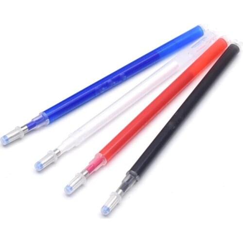 4Pcs Erasable Refill Pens High Temperature Disappearing Fabric Marker Pen for Patchwork Fabric PU Leather Mark Sewing Tool