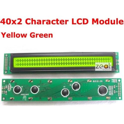 40x2 4002 40*2 Character LCD Module Yellow Green LED Backlight SPLC780D Free Shipping Free Tracking
