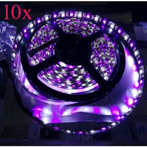 50m/lot Black PCB 5050 RGBW LED strip,300LED DC12V IP65 waterproof LED strip light 60LED/m T-88 FREE DHL/FEDEX