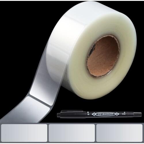 500Pcs/Roll PVC Transparent Sticker Scrapbooking For Package And Evenlope Seal Labels Clear Stickers Waterproof Adhesive