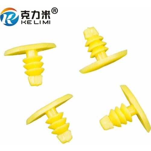 500 Pieces Car Interior Weatherstrip Moulding Clip Fasteners Yellow door boot Seal Retainers Plastic Rivet