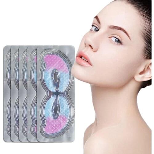 7-3Pair Collagen Crystal Gel Eye Mask Patches Wrinkle Anti Aging Eye Bags Dark Circles Fading Eye Pads Moisturizing Skin Care