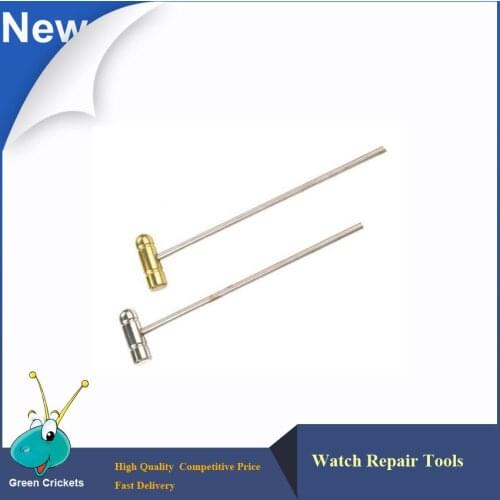 Free Shipping Wholesale 2pcs/lot Golden&Silver Assorted color Watch repair Tools Hammer,watchmaker Luxury Watch Strap hammer