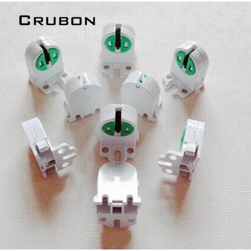 CRUBONFree Shipping T4 T5 tube lighting lamp holder led fluorescent lamp holder Aging 20pcs