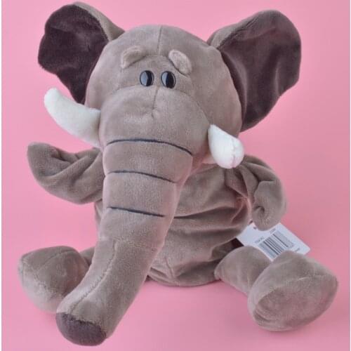 Wild Elephant hand puppet plush toy, Stuffed Baby / Kids Doll Toy Gift Free Shipping