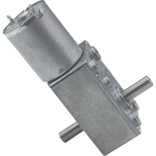 Dual Output Shafts Motor Reducer Turbo with Self-Locking DC 6V 12V 24V Motor JGY370