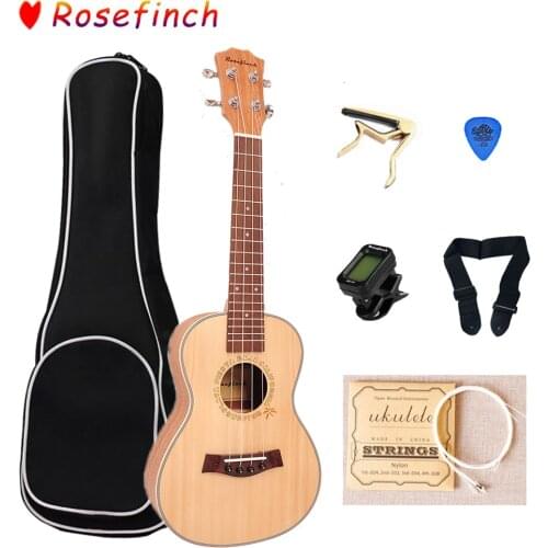 Rosefinch 23 inch Ukulele Panel Spruce Mahogany with Bag Tuner 4 strings Hawaii guitar ukulele for ukulele conert UK2342C