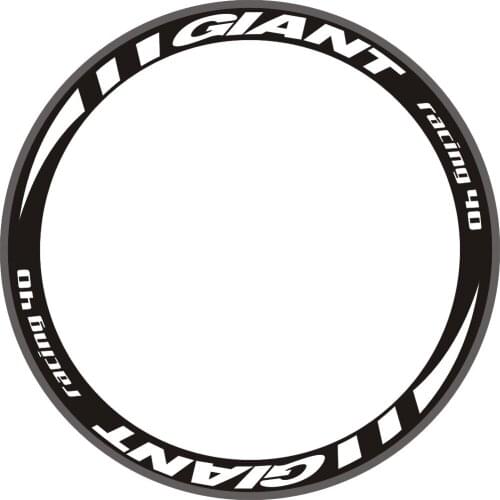RACING 40 Wheel Stickers Rims Decals Waterproof Sticker Reflective For 40mm Rim Depth Bicycle Bike TWO WHEELS