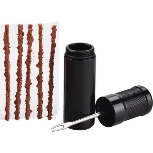 Bicycle Tire Repair Kit Portable Tubeless Repair Tool MTB Road Bike Wheel Tyres Service Drill Puncture Plug Rubber Strip Set