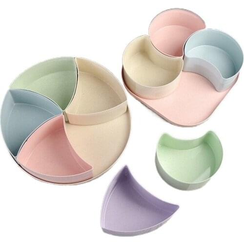 Candy box plastic snack tray box nut storage box dry fruit tray wedding gift home organizer dishes with covers food container