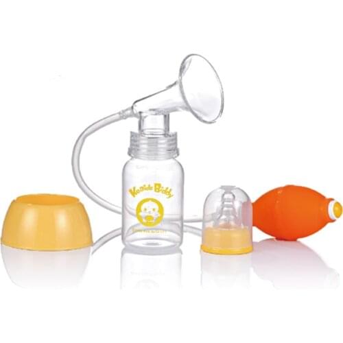 Breastfeeding breast pump milk manual silicone with bottle lactating pp material no BPA no smell milking machine on sale KD3062