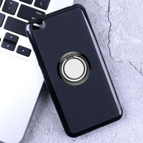 For Redmi Go Back Ring Holder Bracket Phone Case Cover Phone TPU Soft Silicone Cases for Xiaomi Redmi Go 5"