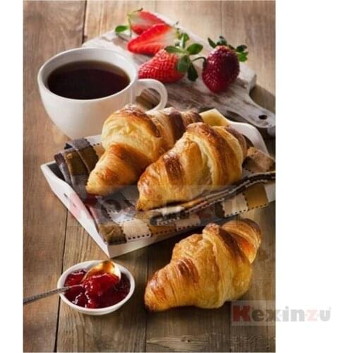 Kexinzu Full 5D DIY Square/Round Drill Diamond Painting "bread" 3d Diamond Embroidery Cross Stitch Decor Gift Ke22