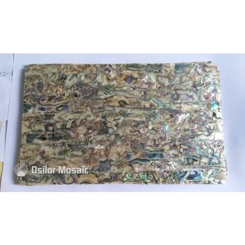 Natural abalone paua shell laminate for musical instrument and furniture inlay
