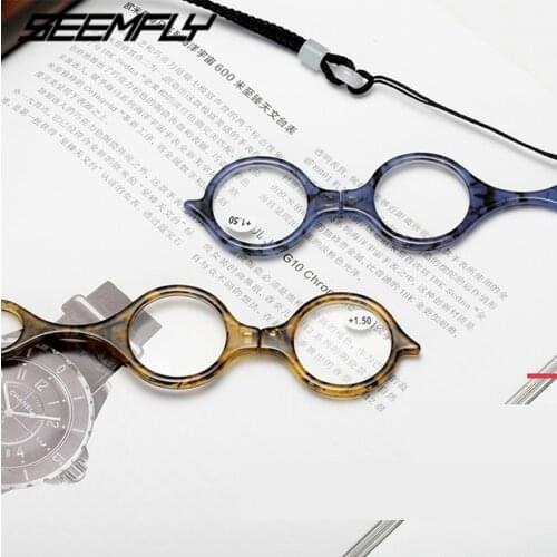 Seemfly Foldable Small Frame Reading Glasses Portable Women Men Prebyopia Spectacle Hyperopia Eyeglasses Eyewear Oculos De Grau