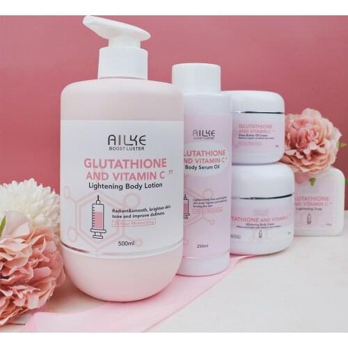 AILKE Whitening Moisturizing Anti-Freckle Body Lotion, Suitable For Face And Body, Glutathione Korean Womens Skin Care Products