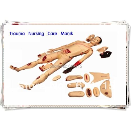 Factory direct sale Trauma Nursing Care the Manikin head manikin Teaching AIDS Anatomy model packing size:79*44*59cm 1set/lot