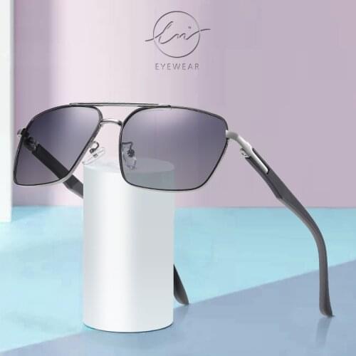 LM 2021 Rectangular Sunglasses Men Polarized Driving Sun Glasses Women Classic Shades Sun glasses UV400 Oculos masculino Male