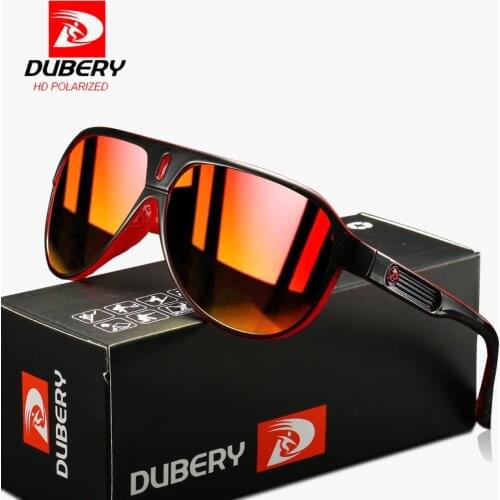 DUBERY Sport Style Pilot Polarized Sunglasses Men Fashion Brand Design Outdoor Travel Sun Glasses High Quality TAC Lens Goggles