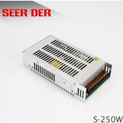 250w smps S-250-24 single output 24 volt 10 amp switching power supply led driver 120v ac to 24v dc converter