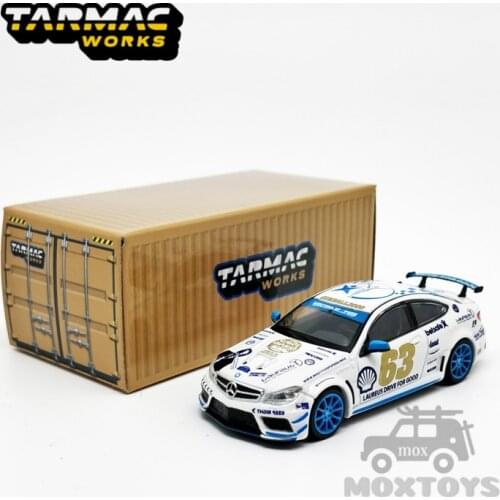 Tarmac Works 1:64 C63 AMG Black Series GUMBALL 3000 2016 Diecast Model Car