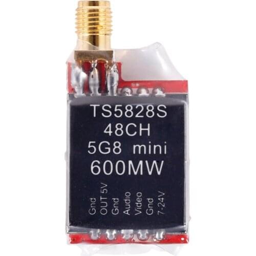 TS5823S 5.8G 600mW 48 Channels Mini Wireless AV Audio Transmitter Module for RC Quadcopter Drone Aerial Photography