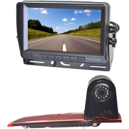 Vardsafe VS599M | Brake Light Rear View Reverse Camera + 7 Inch Self Standing Monitor for Ford Transit Custom (2012-2019)