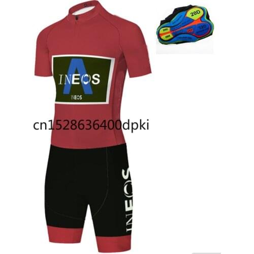 Ineos Cycling Jersey Men Summer MTB Bike Clothing Cycling Jersey Pants Set Summer 2021 Mountain Bike Cycling Clothing