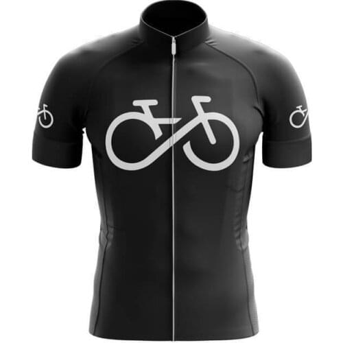 2020 black white Mens Cycling Jerseys Short Sleeve Bike Shirts MTB Bicycle Jeresy Cycling Clothing Wear Ropa Maillot Ciclismo