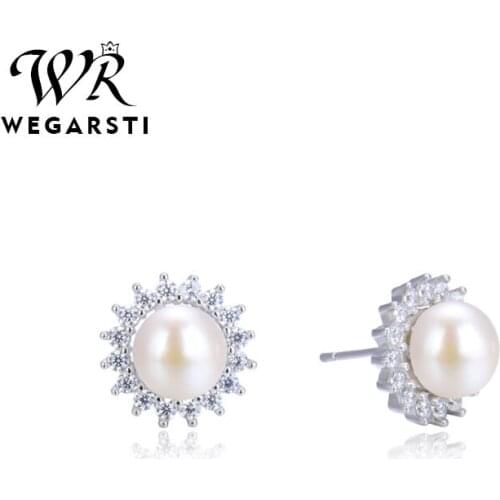Серьги с жемчугом WEGARSTI China At AliExpress