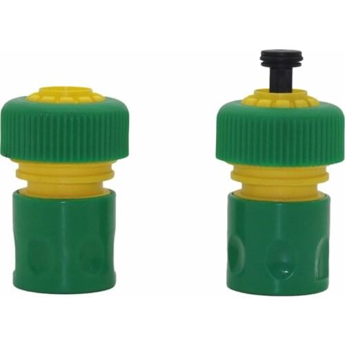 2pcs Garden Water Pipe quick connectors Hose end sealing quick connectors 3/4" hose connected Fittings watering Irrigation tools